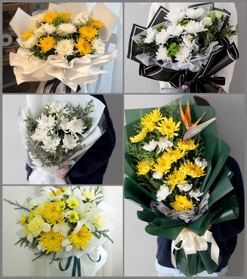 河南南阳邓州市张村镇崔坡村白事花束代送